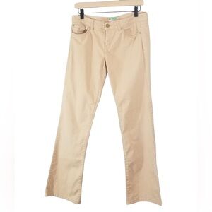 Lilly Pulitzer Khaki Chino Palm Beach Fit Tan Pants Low rise Preppy Minimalist